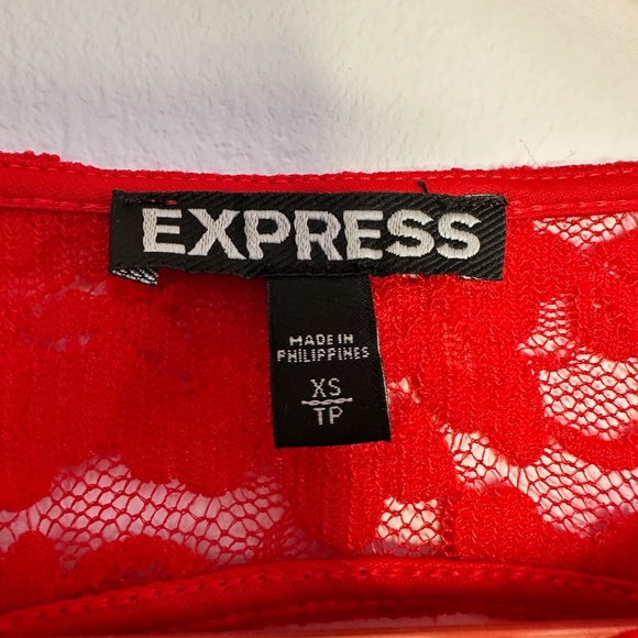 Express Red Backless Dress - Picture 8 of 9